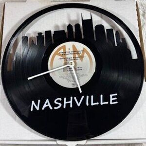 Peter Frampton 'Frampton Comes Alive' Nashville Skyline Cutout Album Wall Clock